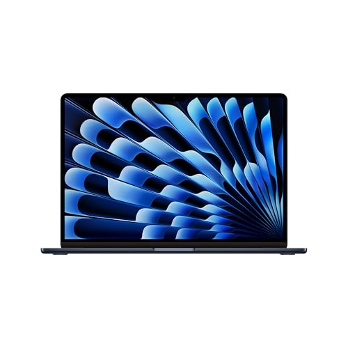 Apple 2024 MacBook Air 15-inch Laptop with M3 chip: Built for Apple Intelligence, 15.3-inch Liquid Retina Display, 16GB Unified Memory, 256GB SSD Storage, Backlit Keyboard, Touch ID; Midnight