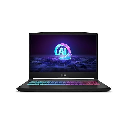 MSI Katana A15 AI 15.6” 144Hz FHD Gaming Laptop: Ryzen 7-8845HS, NVIDIA Geforce RTX 4060, 32GB DDR5, 1TB NVMe SSD, Cooler Boost 5, Win 11: Black B8VF-448US