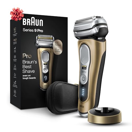 Braun Series 9 Pro 9419s Electric Shaver for Men, Wet & Dry Shave, Shaving Kit with 4+1 Head with ProLift Trimmer