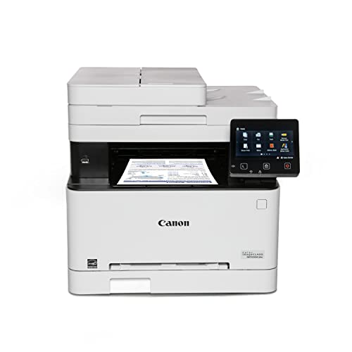 Canon Color imageCLASS MF656Cdw - Wireless Duplex Laser Printer, All-in-One with Copier, Scanner, Fax, Auto Document Feeder, Mobile Ready, 3 Year Limited Warranty, 22 PPM, White